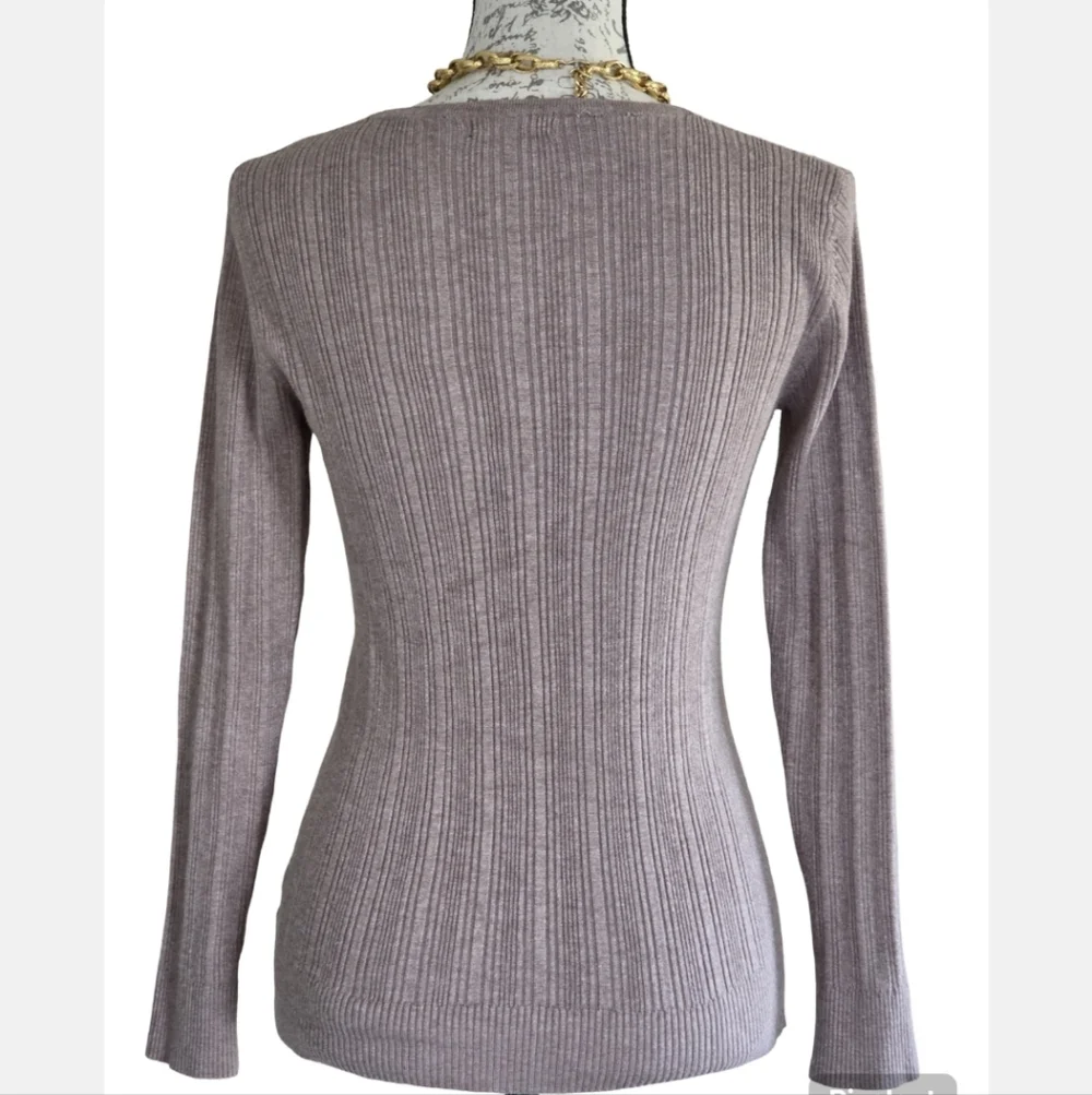 George Women's Ribbed Sweater - Light Brown